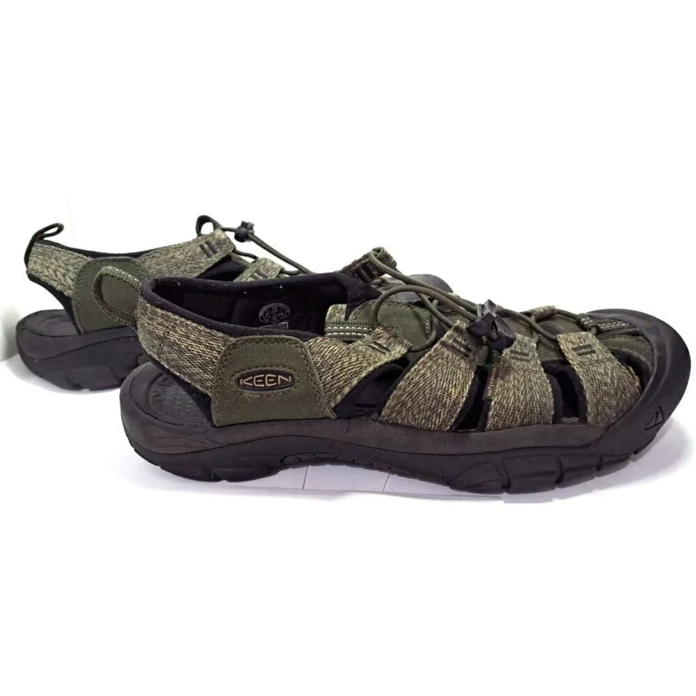 Keen Women's 10 Newport Green Cap Toe Hiking Fisherman Anatomic Footbed Sandals